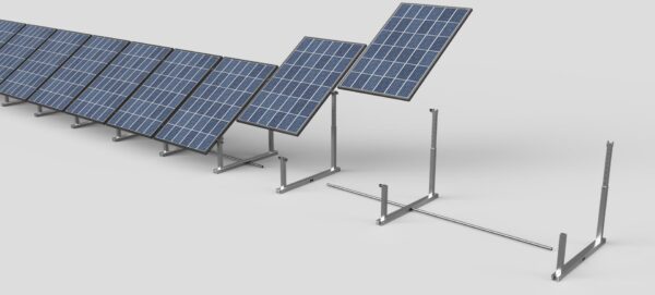 IntegraRack IR-40FSAA BallastRack™ Fixed Adjustable Angle Solar Module Racking System (Single Frame) - Image 2