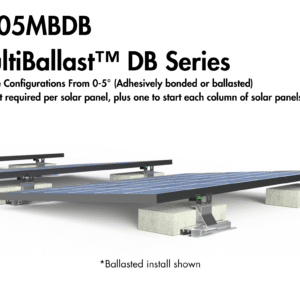 IntegraRack IR-05MBDB MultiBallast™ DB Series Kit - 5° South / 0° Raised Flat Configuration