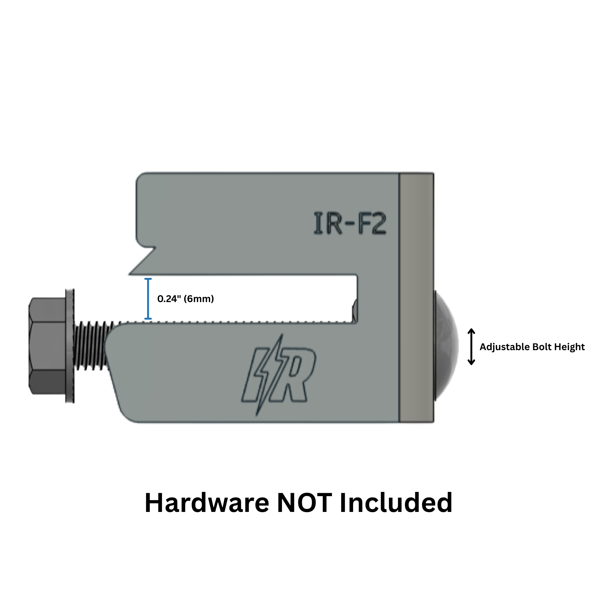 IntegraRack Wide Slot IR-F2 Under Mount Flange Clamp & Bonding Bracket (Stainless Steel) - Image 4