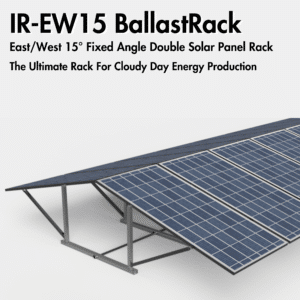 IntegraRack IR-EW15 BallastRack East/West 15° Fixed Angle Double Solar Panel Rack (Single Frame)